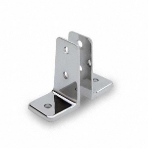 Cast Wall Brackets - U and Two Piece, Polished Chrome Zamac